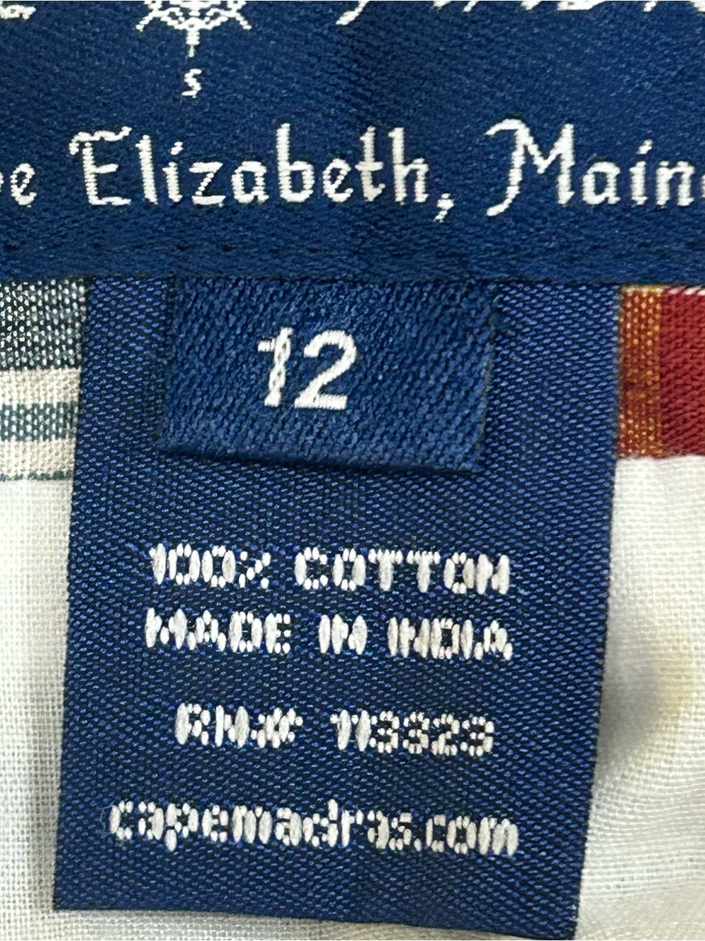 Cape Madras Patchwork Plaid Skirt Lined Preppy Golfcore Coastal Women’s Size 12 - Picture 9 of 10